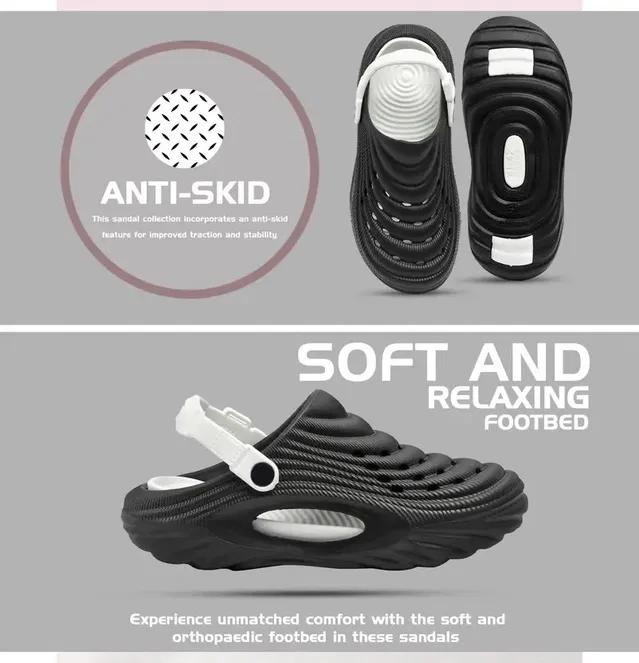 Clogs for Men, Black (9)