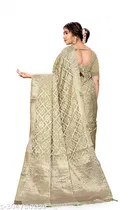 Organza Zari Woven Saree for Women 