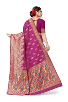 Jacquard Embellished Saree for Women 