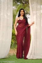 Pre-draped Georgette Saree for Women 