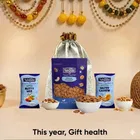 Navguni Almond Nonpareil (Gold) 200 g , Navguni Nutty Mix 30 g , Navguni Roasted Salted Cashew 35 g , Designer Potli