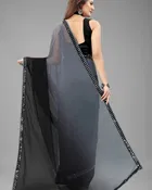 Georgette Solid Sarees for Women 