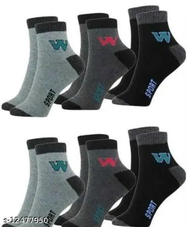 Woolen Socks for Men (Multicolor, Pack of 6)