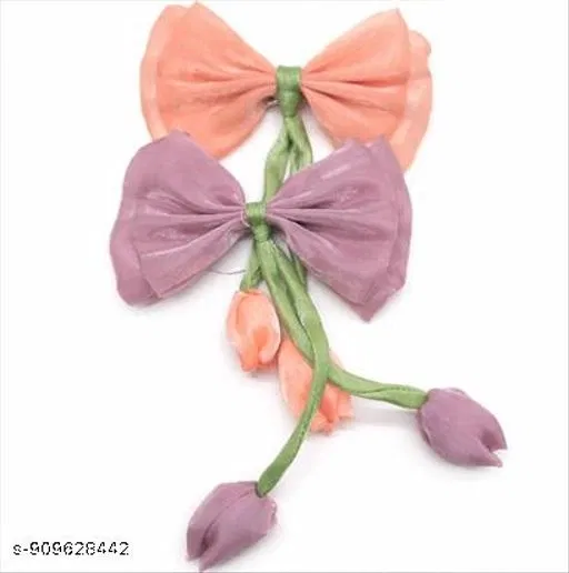 Simple Hair Clips for Women (Multicolor, 2 Pcs)