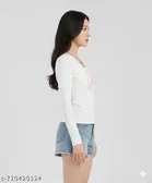 Lycra Top for Women, White 