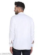 Cotton Blend Solid Short Kurta for Men 