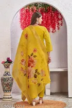 Cotton Silk Kurti With Bottomwear for Women 
