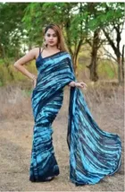 Georgette Printed Saree for Women 