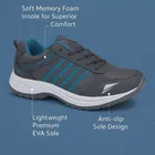 ASIAN Wonder-13 Sports Shoes for Men, Grey & Teal 