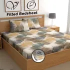 Cotton Feel Fitted (Elastic) Double Bedsheet Multi Print