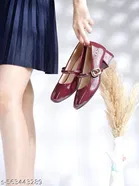 Patent Leather Solid Heel Sandals for Kids 