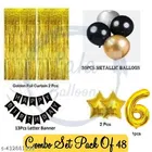 48 Pcs 6th Birthday Decoration kit for Kids, Multicolour, Set of 1