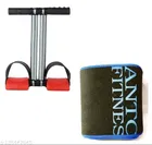 Double Spring Tummy Trimmer with Sweat Belt 