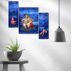 MDF 3 Pcs Designer Wall Painting for Home & Office 