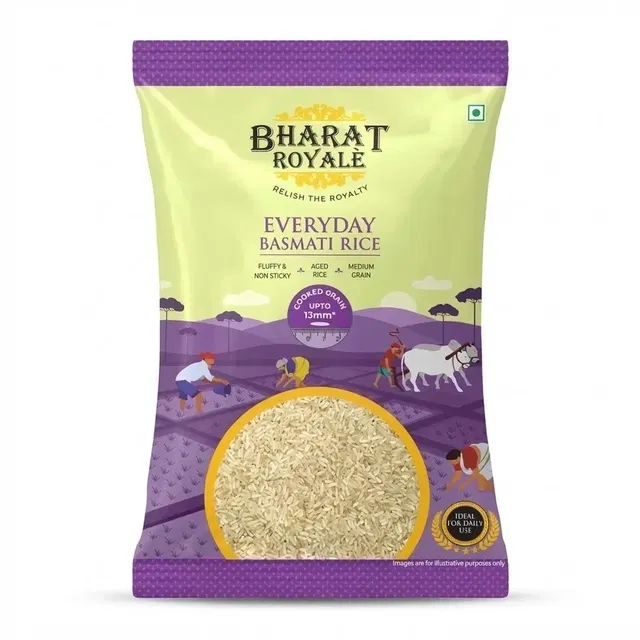 भारत रॉयल एवरीडे बासमती चावल 1 kg