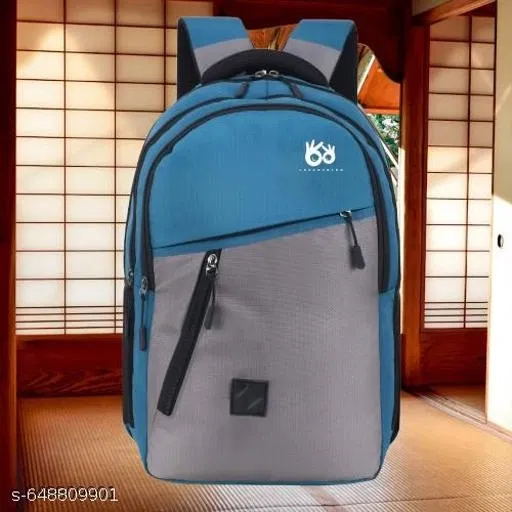 Polyester Backpack for Men & Women, Blue