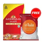 Aashirvaad Svasti Pure Cow Ghee 1 L + Mishti Sugar 1 kg Free