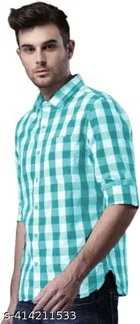 Cotton Blend Checked Shirts for Men, Multicolor, Pack of 3 