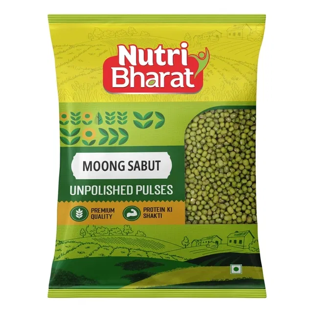 Nutri Bharat Unpolished Moong Sabut 1 kg