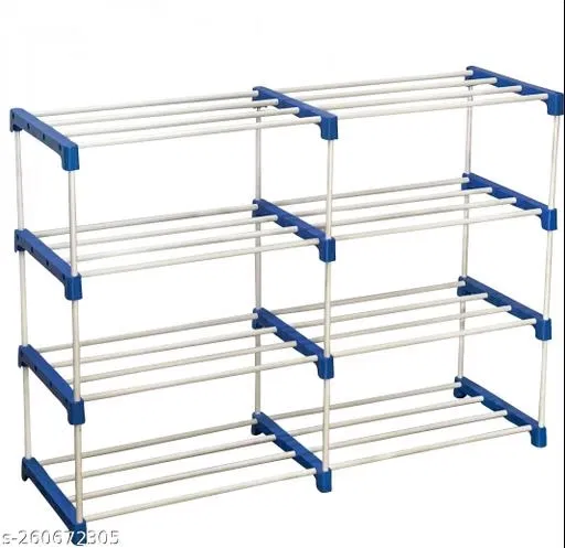 Metal 8 Layer Collapsible Multipurpose Rack (Blue)