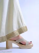 Embellished Heel Sandals for Women 