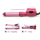 2in1 Hair Straightener and Curler, Pink 