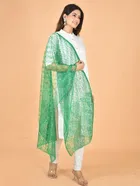 Net Self-Design Dupatta for Women 