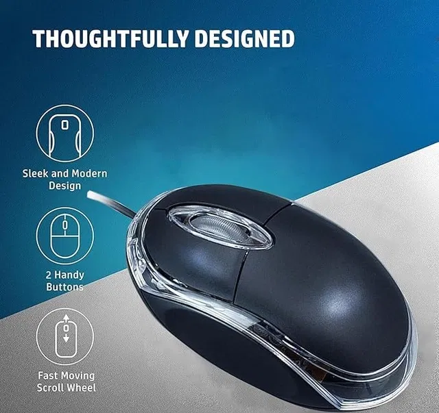 Wired Optical Mouse (Black)