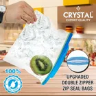 Crystal Zip Seal Bags, Multipurpose Transparent Zip Seal Bags 