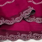Jimmy Choo Solid Saree For Women, Rani