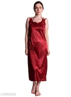 Satin Nightdress Set for Women 
