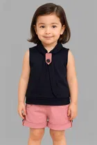 Polyester Printed Clothings Set for Girls 