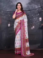 Georgette Printed Saree for Women 