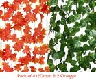 Akaar Decor Money Plant and Maple Leaf Creeper pack of 4