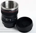 KS Camera Lens Coffee Mug with Plastic Lid 