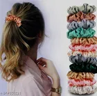 Satin Scrunchies for Women, Pack of 12 