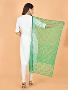 Net Self-Design Dupatta for Women 