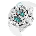 Transparent Digital Watch - For Men Fashionable Transparent Dual Display Sport Watch for Men 