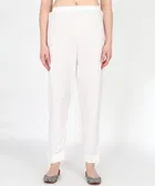 Rayon Solid Trousers for Women 