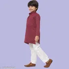 Cotton Blend Kurta with Pyjama for Boys 