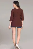 Rayon Solid Short Kurti for Women 