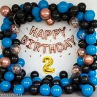 67 Pcs 2nd Birthday Decoration kit, Multicolour, Set of 1