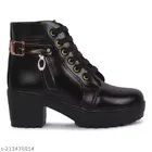 Boots for Women (Black, 5)