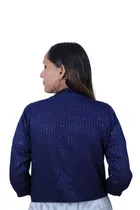 Rayon Embroidered Jacket for Women 