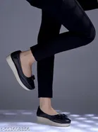 Shoetopia Girls Loafers - Black 