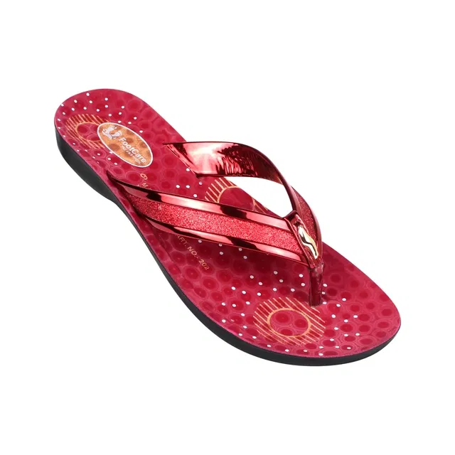 Slippers for Women (Maroon, 8)