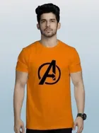 Cotton Round Neck Printed T-Shirt for Men 