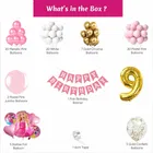 Barbie Theme 9th Birthday Balloon Decoration Kit For Kids, Multicolor, Pack Of 80