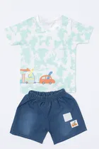 Cotton Printed Clothing Set for Boys 