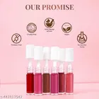 Rsentera's Ayurvedic Liquid Lipstick Kit Set of 5 with Long Lasting Matte Finish, Hydrating & Lightweight Lip Colour, Deeps & Reds - Paraben & Silicon Free - 5 ml